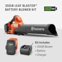 Husqvarna Leaf Blaster 350iB - Soplador de Hojas inalámbrico Alimentado por batería, 200 mph 800-CFM, soplador de Hojas sin escobillas, batería de Iones de Litio de 40 V y Cargador incluidos - 9