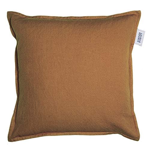 Schöner Wohnen Kollektion Lino Decorative Cushion Cover Set of 2 Cinnamon • Cushion Cover 40 x 40 cm without Filling • High-Quality Linen Cotton Blend • Washable Decorative Cushion Cover
