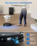 ECOVACS DEEBOT T50 PRO OMNI Gen2 Robot Aspirapolvere Lavapavimenti, (Migliorato da T30 PRO), 21000 Pa, Spazzola Laterale Estensibile e Lavapavimenti, Aggiunta Automatica Soluzione Detergente, Nero - 8