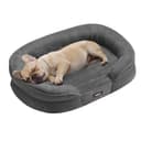 Feandrea Cuccia per Cani di Taglia Media, 76 x 51 x 18 cm, Ortopedica, Rivestimento Impermeabile, Bordi Rialzati, Sfoderabile e Lavabile, Antiscivolo, Grigio Ardesia PGW281GN01 - 1