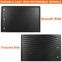 56040 56041 - Parrilla reversible para Napoleon Prestige 500, Prestige Pro 500 y LEX 485 605 730, piezas de repuesto para accesorios de parrilla Napoleon, placa de hierro fundido antiadherente - 5