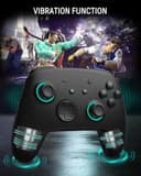 Switch 2 Pro Controller, Switch Controller Wireless with Charging Dock for Switch 2/Lite/OLED, RGB Bluetooth Gamepad with Hall Effect/7 LED Colors/Back Paddles/Dual Shock/Turbo/Motion Control, Black - 7