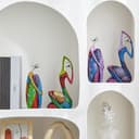 Octdays Escultura de Mujer de Arte Abstracto, Moderna Estatua Abstracta de cerámica para Sala de Estar, Oficina, gabinete, decoración de Mesa, decoración del hogar, B - 6