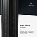 blumfeldt Pantheon Cortina - Gazebo, 3x3m, Telaio in Alluminio, Tetto Regolabile & Tende Laterali, Resistente alle Intemperie, Grigio Scuro/Nero - 5