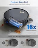 ECOVACS DEEBOT X9 Pro Omni Robot Vacuum Cleaner and Mop, Blast™ 16,600 Pa Suction, OZMO Roller Instant Auto-Wash Mop, ZeroTangle™ 3.0, Triple Lift System, AI Smart Navigation - 3