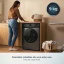 Cecotec Lavadora Carga Frontal 9Kg Bolero DressCode 9450 Inverter Steel, 1400 rpm, 16 programas, Clase A-10%, Motor Inverter Plus, Allergy Care, Pearl Drum, Función Silence, Stop&Go y Kid Lock, Steel - 3