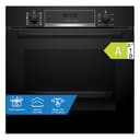 Bosch HQA574BB3 Serie 4, Forno con vapore da incasso, Pirolisi: pulizia del forno senza sforzo, Display LED rosso, 10 programmi automatici, Nero, 60 x 60 cm - 1