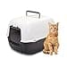 Ferplast Prima Cat Toilet Home, 52.5 x 39.5 x 38 cm, Black - 1