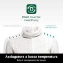 LG RH90V9AVHN Asciugatrice Smart a Carica Frontale 9 Kg, Classe C, Condensazione con Pompa di Calore, Wi-Fi con SmartThinQ, Eco Hybrid, Allergy Care, 60 x 69 x 85 cm - Bianco - 9