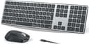 OMOTON Tastatur Maus Set Kabellose für MacBook Air/MacBook Pro/iMac/iMac Pro/Mac mini, Bluetooth Funktastatur QWERTZ mit Maus Wiederaufladbar, Multi-Gerät, Ergonomisch, Leises Tippen, DE Layout - 1