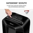 Fellowes Aktenvernichter 12 Blatt (P4), Papierschredder mit Cross-Cut für Homeoffice und Büro, LX85, Schredder mit 19L Papierkorb und Safesense, Aktenvernichter, automatischer Rücklauf - 4