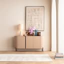 Kare Design Lámpara de Mesa Marleen Beige Bouclé, Blanco, Algodón, Elegante, Moderna, Altura 60 cm, Luz Decorativa, Decoración para Sala de Estar, sin Bombilla Incluida - 2