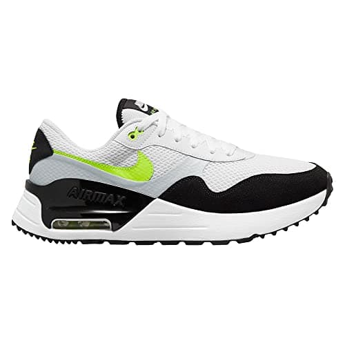 Nike DM9537-100 Nike Air Max SYSTM Uomo, White/Black-Volt-Pure Platinum EU 39