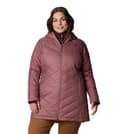 Columbia Heavenly Long Hooded Jacket Chaqueta Acolchada con Capucha, Fig, S para Mujer - 6