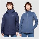 Berghaus Women’s Stormcloud Prime 3-in-1 Waterproof Jacket with Removable Fleece Midlayer & Adjustable Hood, Breathable Raincoat (UK, Numeric, 14, Regular, Regular, Navy) - 3