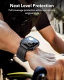 ESR Custodia con protezione per lo schermo per Apple Watch Ultra 3/2/1 49mm (2025/2024/2023/2022), Protezione militare, Lega di alluminio con 2 protezioni in vetro Armorite, Rimani originale, Nero - 3