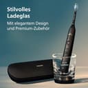 Philips Sonicare DiamondClean 9000 elektrische Zahnbürste, Schallzahnbürste mit App, Andruckkontrolle, 4 Putzmodi, 3 Intensitätsstufen, Ladeglas, Schwarz und Roségold, Zweierpack, Modell HX9914/57 - 8