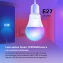 Tapo L530E Lampadina WiFi Intelligente LED Multicolore, E27, Lampadina Compatibile con Alexa e Google Home, 806 lumen, 8.7W, Senza hub richiesto, Controllo Remoto tramite APP, 2 pezzi - 2