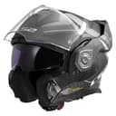 LS2, Casco Moto Modulare ADVANT X CARBON HORIZON Matt Silver Grey, L - 2