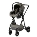 Magic ZC 3 in 1 Pushchair Pram Travel System, Baby Stroller 3 in 1 with Reversible Two Pushing Modes, Newborn Infant Carriage One-Click Folding, Toddler Buggy Aluminum Frame (V9 Deep Grey) - 4