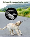 Pecute Guinzaglio per Cani Allungabile 8 metri con Corda Anti-morso da 46 cm, Guinzagli Retrattili con Sacchetti Igienici e Porta Sacchetti|Per Passeggiate/Addestramento/Pioggia, fino a 15-50 kg,Verde - 3