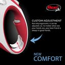flexi New Comfort L Tape 8 m Guinzaglio Retrattile per Cani, Nylon, Rosso, 1 Count (Pack of 1) - 3