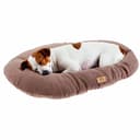 Ferplast Cuscino Cane e Gatto RELAX MICROFLEECE, Cuccia in Caldo e Soffice Micropile per Taglia Media, Lettino per Cani Lavabile, 65 x 42 x 12 cm. Grigio Tortora - 1