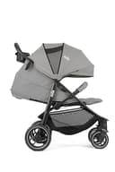 Sillas de paseo marca Joie. Modelo Buggy & Sportwagen Litetrax Pro bis 22 kg belastbar mit Schieber-Ablagefach & Regenschutz - Pebble - 5