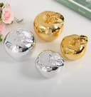 Hoobar Statue in ceramica a forma di frutta, placcate artigianalmente, scultura a forma di mela per matrimoni, veranda, scrivania e decorazione della casa, articolo di arredamento, confezione da 2 - 7