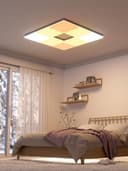 nanoleaf Skylight Starter Kit, 3 LED RGBCW Smarte Deckenleuchten - Modulare WLAN LED Deckenlampen, 16 Mio. Farben, Dimmbar, Musik & Bildschirm Sync, Funktioniert mit Apple Home Alexa Google Home - 4