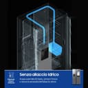 Samsung Frigorifero Side by Side Family Hub RS90F67BET/EF con Dispenser Acqua/Ghiaccio, Wifi con AI Energy Mode, Smart Cooling, SpaceMax, 614 L, LxAxP: 91,2 x 178,4 x 72,6 cm, Metal Inox - 10