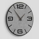 Giallobus - Reloj Premium - Simple Relief - Madera de MDF - Premium 30x30‎‎cm - n.08 Scribbles - Artesano Made in Italy - Silencioso - Idea de Regalo - Doble Nivel Moderno - 2