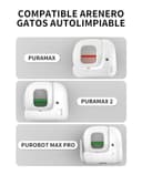 PETKIT Cortina Magnética 2.0, para Arenero Gatos Autolimpiable Pura MAX 2 y PUROBOT MAX Pro, a Prueba de Polvo, Reduce los Rastros de Arena, Duradero, Fácil de Limpiar, No para PUROBOT MAX Pro 2 - 2