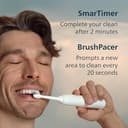 Philips Sonicare 5500 Electric Toothbrush, Sonic Toothbrush with 2 Modes, Pressure Alert, EasyStart, SmarTimer and BrushPacer, White and Navy, 2 Pack, Model HX7119/01 [New Technology] - 8