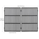 onlyfire Griglia di Cottura in Ghisa per Griglie a Gas Weber Serie Genesis II e Genesis II LX 300, Griglia di Barbecue per Weber Genesis 2022, Griglia di Ricambio per Weber 66802/66095 - 2