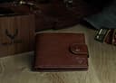 Pelle Toro All-in-One Handmade Mens Wallet with RFID Blocking, Coin Pocket, Fine Leather Card Wallet for Men with 8 Slots and Zip Section, in Wooden Gift Box, Brown & Tan - 7
