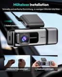 BOTSLAB Dashcam Auto Vorne Innen, 4K+1080P Dual Auto Kamera mit 3,18" IPS-Touchscreen, Super Nachtsicht, App & Sprachsteurung, 5,8 GHz Wi-Fi Dash Cam, GPS, 24/7 Parküberwachung, G-Sensor, 512 GB Max - 9