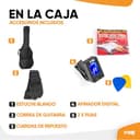 MAX GigKit guitarra eléctrica 4/4 con amplificador 40W, funda, púas, afinador y cable – Set completo para principiantes jóvenes y adultos – Color Petrol - 8