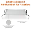 Amazon Basics Kühlendes erhöhtes Hund Haustierbett, M, Grau, L 110 x B 65 x H 19 cm - 4