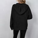 WINARA Cárdigan de Punto para Mujer, otoño e Invierno, cárdigans para Mujer, Suelto, Suave, suéter con Capucha, Ligero Frente Abierto (FR/ES, Letras, L, Regular, Regular, Blanco) - 7