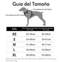 rabbitgoo Arnes Antitirones Perro Midano Malla Confortable Transpirable Lineas Reflecantes Arnés Acolchado Ajustable con Asa y Enganche Color Negro - 2