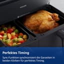 Philips Airfryer 3000 Series Dual Basket, Heißluftfritteuse mit 2 Körben und Frühstücks-Set, 9L, RapidAir Plus Technologie, 90% weniger Fett, Energieeffizient, HomeID App (NA350/03) - 6