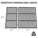 Utheer Matte Porcelain-Enameled Cast Iron Grill Grates Replacement for Weber Genesis 300 & 400 Series (2025+ Models), Fits E/S-325, E/S-330, E/S-335, E/S-435, E-430, EX-335, Nonstick Cooking Grate - 2