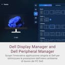 Dell 32 Plus Monitor - S3225QC, 4K UHD (3840x2160), 120Hz, QD OLED, 0.03ms, AMD FreeSync Premium Pro, HDR True Black 400, Dolby Vision, Altoparlanti integrati, 3 USB-C, HDMI, 3 Anni di Garanzia - 13