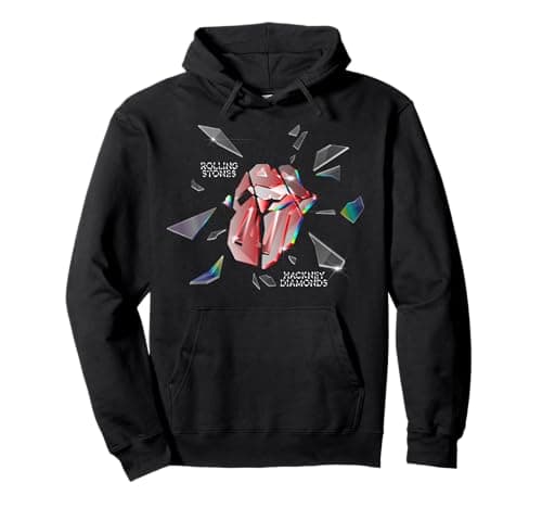 Official The Rolling Stones Hackney Diamonds Rock Band Logo Pullover Hoodie