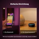 Philips Hue White & Color Ambiance Iris Tischleuchte (570 lm), dimmbare LED Leuchte für das Hue Lichtsystem mit 16 Mio. Farben, smarte Lichtsteuerung über Sprache oder App, weiß - 10
