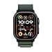 Apple Watch Ultra 2 GPS + Cellular 49mm Smartwatch, Sports Watch with Black Rugged Titanium Case and Dark Green Alpine Loop - S. Fitness Tracker, Extra-Long Battery Life, Carbon Neutral - 2