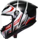 AGV K6 S Karve Casco, nero opaco/rosso/bianco, XL (61/62) - 5