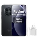 XIAOMI Redmi Note 15 Pro 5G Smartphone 8+256 GB – 6580-mAh-Akku, IP66/IP68 Staub- und Wasserschutz, Neue 200-MP-Kamera, 6,83" AMOLED-Display, Schwarz,Included 67W HyperCharge Combo - 1