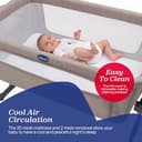 Chicco Next2Me Essential Infant Cosleeping Crib, Sustainable, Compatible with Different Beds, Adjustable Height, Tiltable, Good Air Circulation, Mattress and Bag Included, 0-6 m - 6